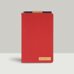 베토벤 갤럭시탭 S6 라이트 lite 천연가죽 레드 스탠딩 케이스 SM-P610, SM-P615