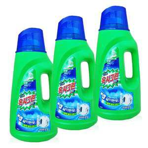 옥시크린 리퀴드 용기 2L 3개, 세탁보조제 살균 표백제 얼룩제거 액체 산소계