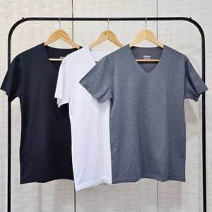 3장세트 남성 노라인 심리스 브이넥 기모 반팔티 이너 스포츠 반팔티셔츠