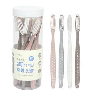 큰 왕칫솔 커브형 대왕칫솔 12개입