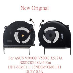 ASUS 노트북 CPU 냉각 FAN V5000D V5000J X512JA NS85C05-18L3 4 13N1-88M0111 13NB0M90M01111 DC5V 0.5A