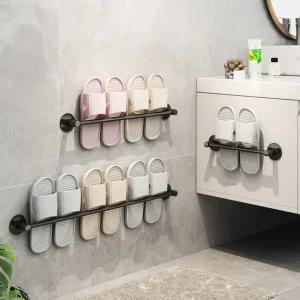 실내화 정리대 벽면고정 신발 화장실 욕실화 수건 걸이 꽂이 양면테이프