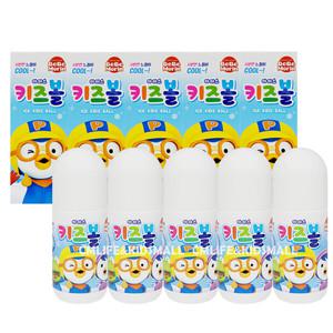 뽀로로 아이스 키즈볼 50ml x 5개/물파스 진정 유아 키즈 어린이 썸머