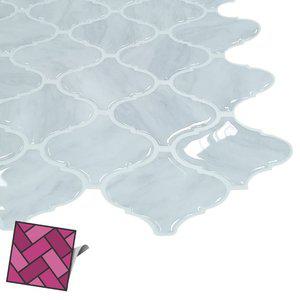 B월타일스티커 518 큰다마스크 포인트 스티커타일 (WFHU42A)