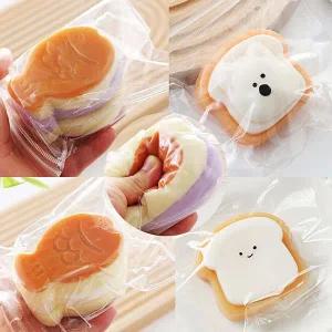 토스트 붕어빵 말랑이 주물럭 모찌 스트레스볼 장난감