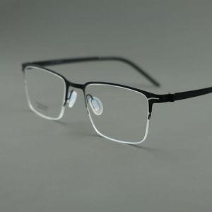 안경브랜드 요즘 유행하는 안경테 돋보기 대두 북유럽 나사 없는 티타늄 반무테