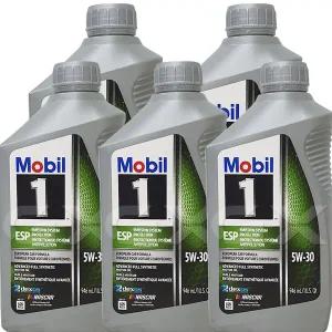 모빌원 Mobil1 esp 5w30 5개 엔진오일 제조국미국