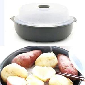 고품질 전자렌지용 냄비 다용도 실리콘 용기 찜기 라면용 전자레인지용찜기 이유식용기 미니냄비 WDAF7FC