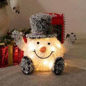 아트박스/플라워트리 크리스마스 LED 눈사람 장식 베이비쉐이크 55x35x45cm