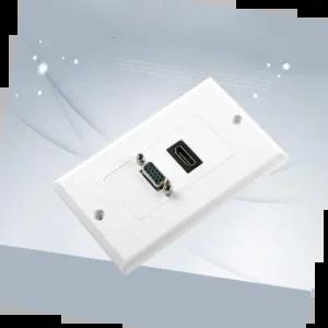 스위치콘센트 HDMI 월 플레이트 VGA F-F