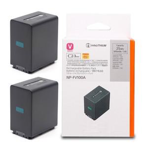 NP-FV100A 3410mAh 카메라 배터리 소니 호환 PXW-X70 FDR-AX33 HDR-PJ675 NEX-VG30