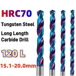 HRC70 55 15.1mm-20.0mm CNC 초경 트위스트 드릴 비트 길이 주철 금속 알루미늄 구멍 가공기 1개