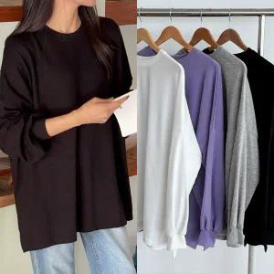 [보리보리/마미누리]엔 트임박스티 빅사이즈 임산부 티셔츠 긴팔티