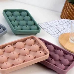 원형 얼음틀 12구 하이볼 주방용 아이스 트레이 4색 다용도