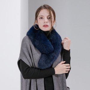 [앙스블랑]천연 사가폭스 통스킨 와이드 숄 목도리 머플러 094
