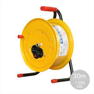 [SAPA]싸파 접지형 전기 릴선 30m 1.5SQx3C 캠핑선 전선릴 리드선