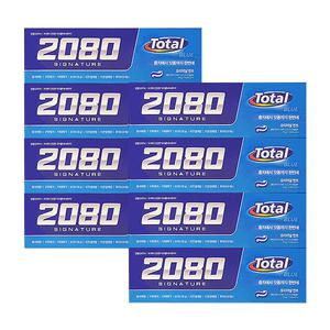 애경 2080 시그니쳐 토탈 블루치약 125g 4입 x2