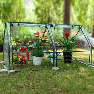 프롬아떼 미니비닐하우스 베란다 텃밭 소형 미니온실 다육이 온실 가정용 식물 조립식 원터치 길고양이집