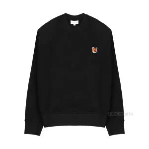 [롯데백화점]메종 키츠네 24SS 여성 LW00302KM0001 P199 폭스 헤드 맨투맨 티셔츠 블랙