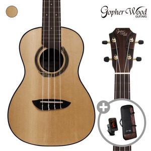 고퍼우드 U300C 우쿨렐레 /콘서트 스프루스 탑솔리드