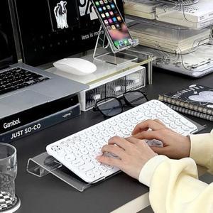 아크릴 키보드 받침대 스탠드 투명 사무실 손목 (3i09p)