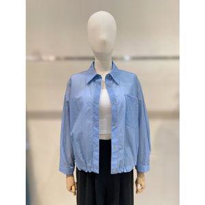 [갤러리아] 시슬리 (25여름) 밑단 스트링 아우터형 셔츠 SAWS80531 BL