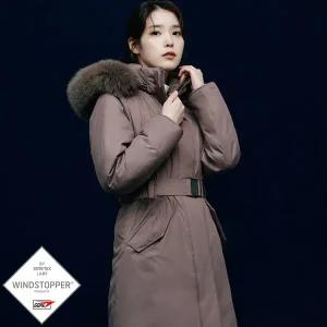 [블랙야크](의정부점)25년신상 여성 아이유 롱패딩 헝가리구스/폭스퍼 윈드스토퍼 히마 WSP 다운자켓 1B...