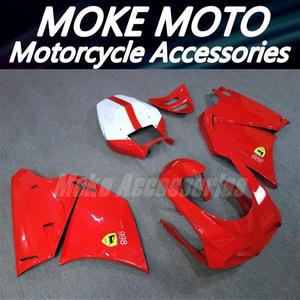 Moke moto 오토바이 페어링 키트 748 916 차체 Abs 고품질 주입 새 빨간색