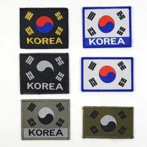 [콩심팥심]태극기와팬 국기와펜 태극기패치 가방리폼 태극마크