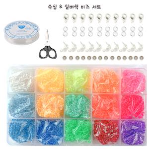 [루앤블리] 24색 비즈 마스크 스트랩 목걸이 DIY키트 비즈공예재료 꽃반지 팔찌 만들기 세트 동백이