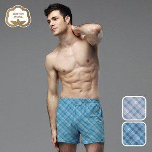 [스페클로]크로스 순면 트렁크팬티 남성사각속옷 3종세트