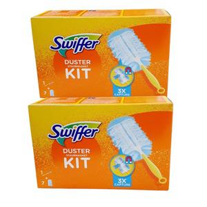 스위퍼 헤비듀티 더스터 흡착 청소포 세트 180 먼지떨이 털이 핸들1개 리필7매 2세트