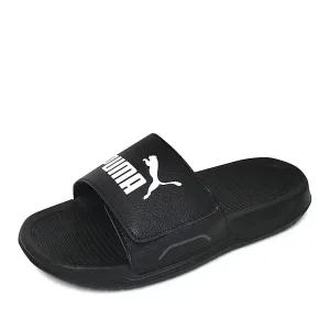 푸마 로얄캣 컴포트 2 벨크로 학교 학생 실내화 슬리퍼 블랙 404281-01