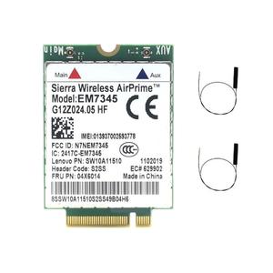 씽크패드용 무선 에어프라임 EM-7345 M2-NGFF LTE 카드 EM7345 WWAN L540 L440 L450 T431S W540 T450 T450s