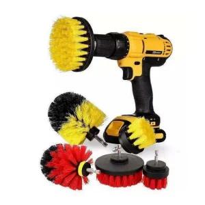 드릴 브러쉬 3종 세트 청소용 솔 브러시/틈새/세면대/욕실/변기/화장실/세척/청소/바닥/배관/타일