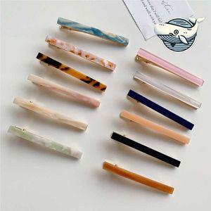 머리핀 마블패턴 슬림 헤어핀 고급 자개 아크릴