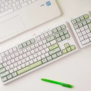 지클릭커 오피스프로 사일런스M 멀티포지션 WK87+NK21 넘버키패드 풀배열 방수 무선 키보드 그린위치 RC1