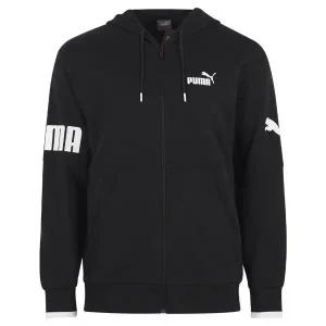 [푸마] 남성 파워 컬러블록 풀집 후드 집업 자켓 673327-01