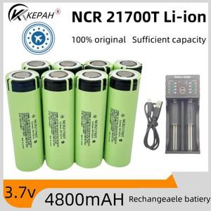 1-12pcs KEPAH NCR 21700T 리튬 이온 4800mah 충전식 배터리 3.7V 5C 방전 고전력 가전 제품 용