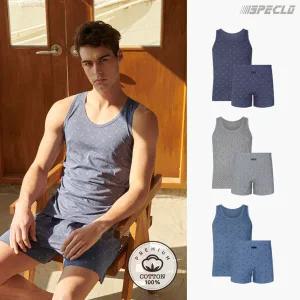 카밀 순면 런닝+트렁크팬티 남성속옷 6종세트