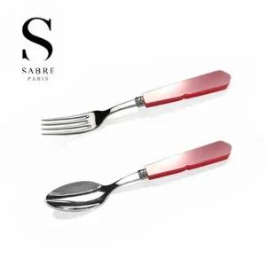 사브르 구스타브 디저트 커트러리 2종세트 로즈핑크 양식기 커트러리 103232