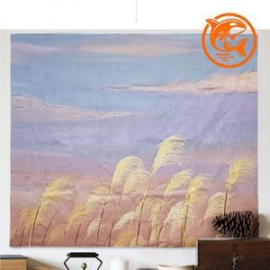 포스터 자연 감각적 풍경 작품 유화 패브릭 갈대 (3sdzR)