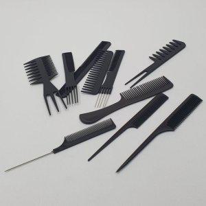 꼬리빗 빗 세트 바버샵 가르마 10종 포마드빗