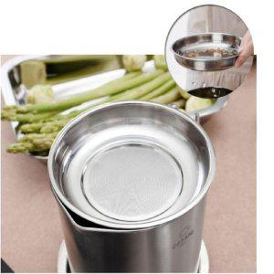 오일포트 오일팟 기름망 거름망 스텐 2L