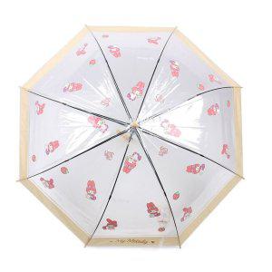 JMds 나라 아동우산 마이멜로디 패턴 투명 56 장우산 (베이지)