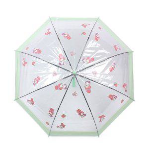 JMds 나라 아동우산 마이멜로디 패턴 투명 56 장우산 (그린)