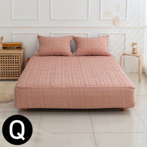 JMds 베이직체크 마이크로모달 매트리스커버 퀸 Q (브라운)