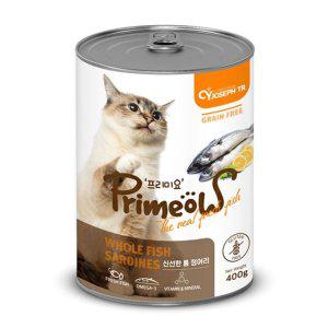 JMds CY요셉 고양이 간식 프리미요 신선한 고양이캔 400g (통정어리)