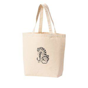 에코백 토트백 한국민화 호랑이 한국화 미술 다양한색상 전사이즈