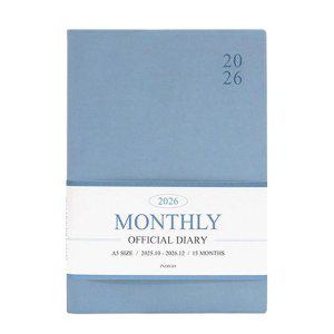 업무용 다이어리 2026 A5 먼슬리 스케줄러 색상 월간 계획표